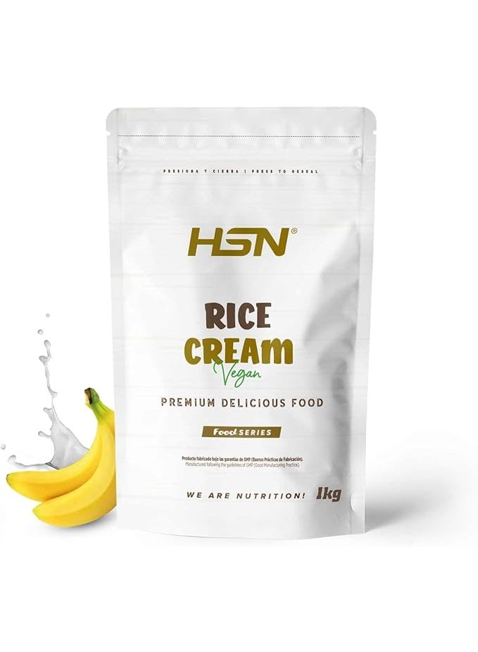 HSN Rice Cream | Banana 1 kg | 100% Pregelatinized Rice Flour with Extra Fine and Creamy Texture | No Added Sugars | No Doser Included | Non-GMO, Vegan, Gluten Free - Image 1